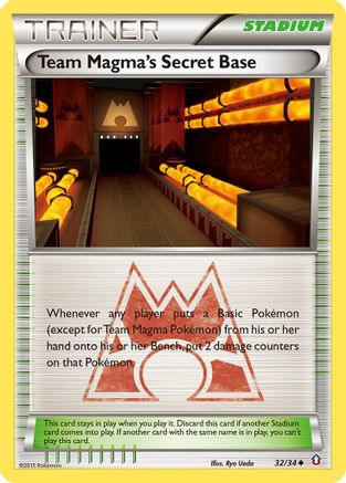 Team Magma's Secret Base 032  Double Crisis - Uncommon