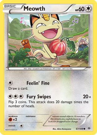 Meowth 067  XY  Roaring Skies - Common
