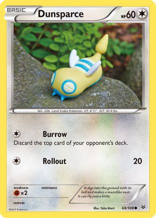 Dunsparce 068  XY  Roaring Skies - Common
