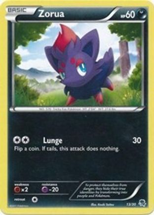 Zorua (#13)  BW Trainer Kit Excadrill & Zoroark - Common
