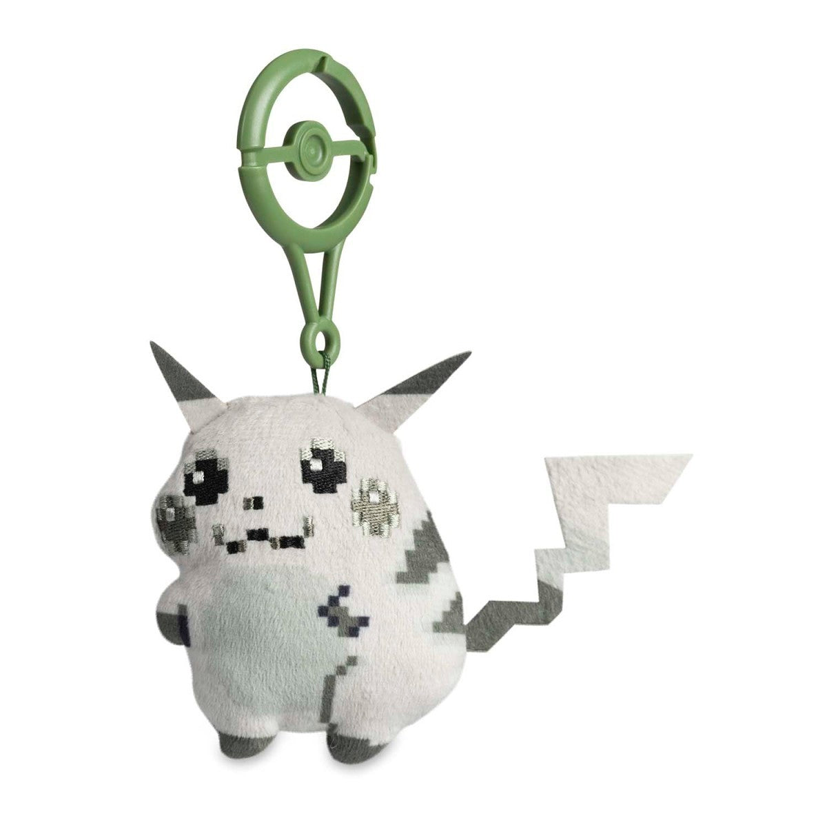Pokemon: 30th Anniversary - Pikachu (Pixelated) Plush Keychain [Pokemon Center Exclusive]