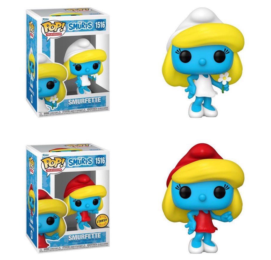 Funko Pop! The Smurfs - Smurfette #1516 Common + Chase