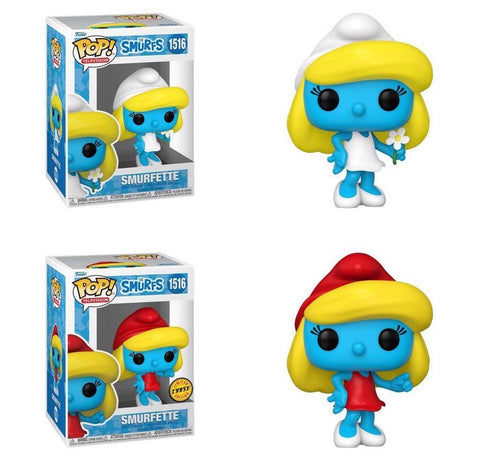 Funko Pop! The Smurfs - Smurfette #1516 Common + Chase