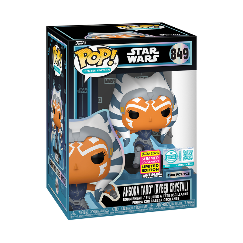 Funko Pop! Star Wars - Ahsoka Tano (Kyber Crystal) #849 [2026 Shared Summer Convention Exclusive - 9,500pcs] *PREORDER*