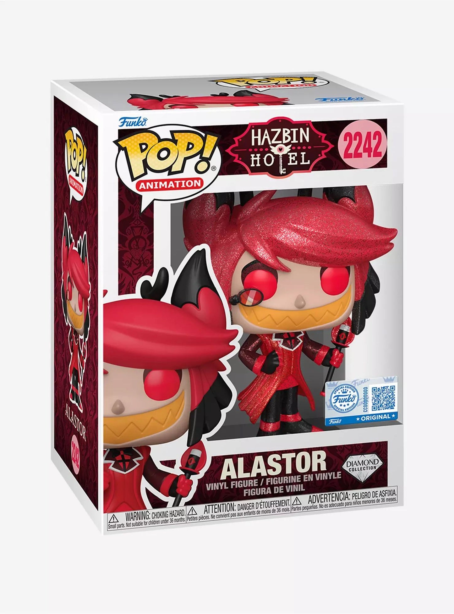 Funko Pop! Animation: Hazbin Hotel - Alastor (Diamond) #2242 [Funko Special Edition - Hot Topic Exclusive]