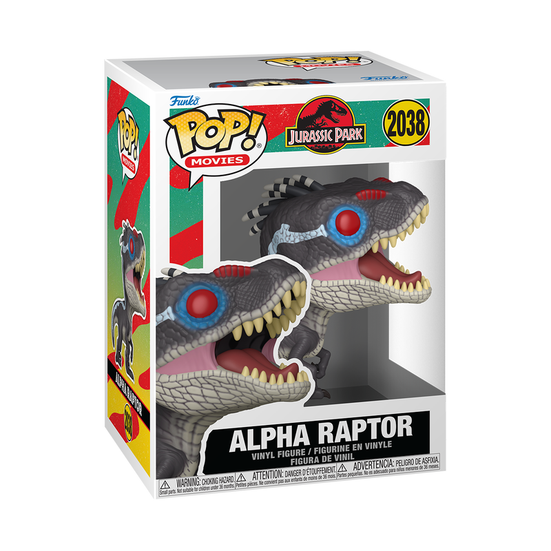Funko Pop! Movies: Jurassic Park - Alpha Raptor / Baby Stegosaurus / Premium! Compsognathus / Tiger Raptor *PREORDER*