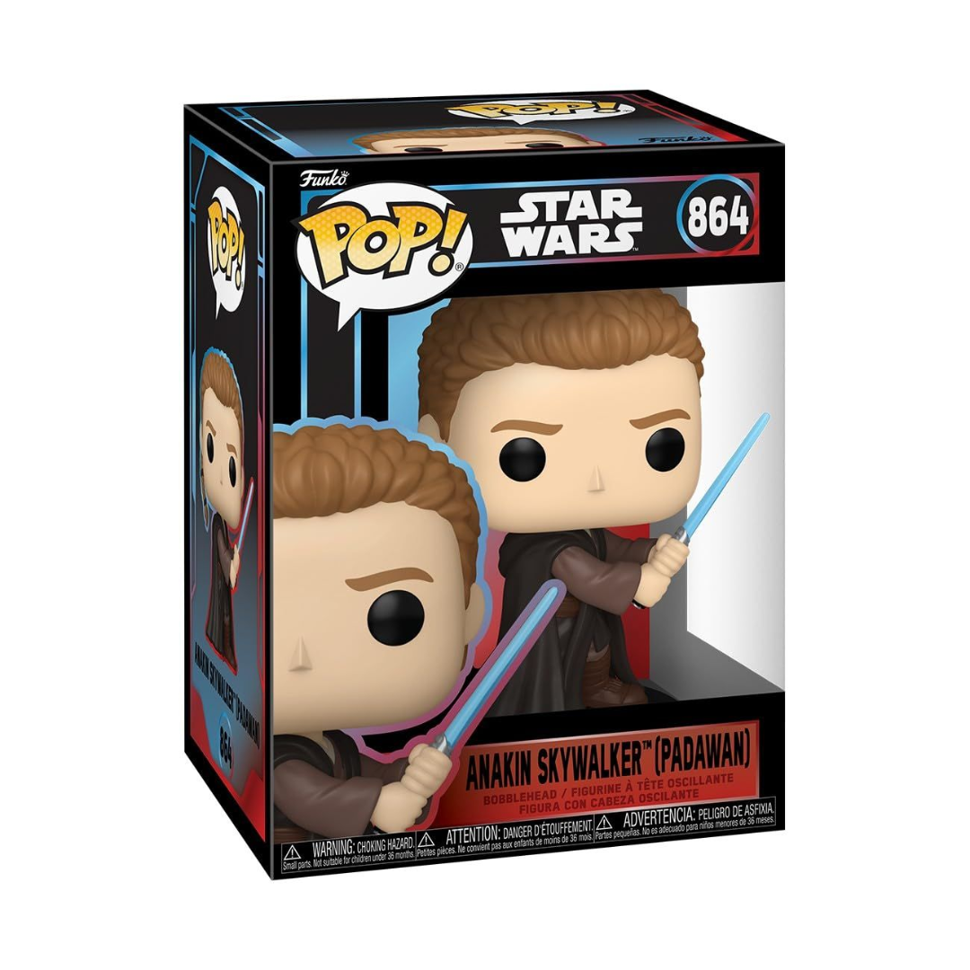 Funko Pop! Star Wars - Anakin (Padawan) / Anakin (Jedi General) / Darth Vader (Unarmored) / Darth Vader (In Armor) *PREORDER*