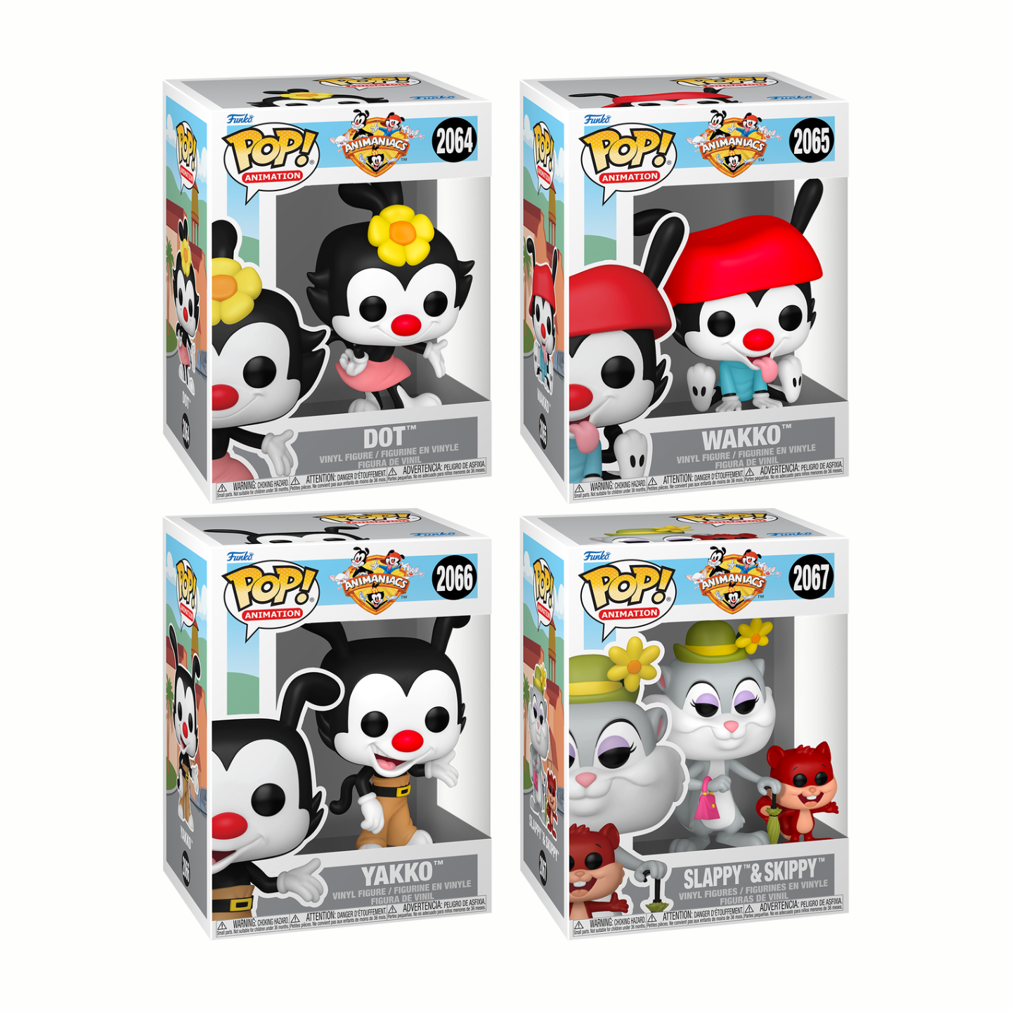 Funko Pop! Animation: Animaniacs - Dot / Wakko / Yakko / Slappy & Skippy