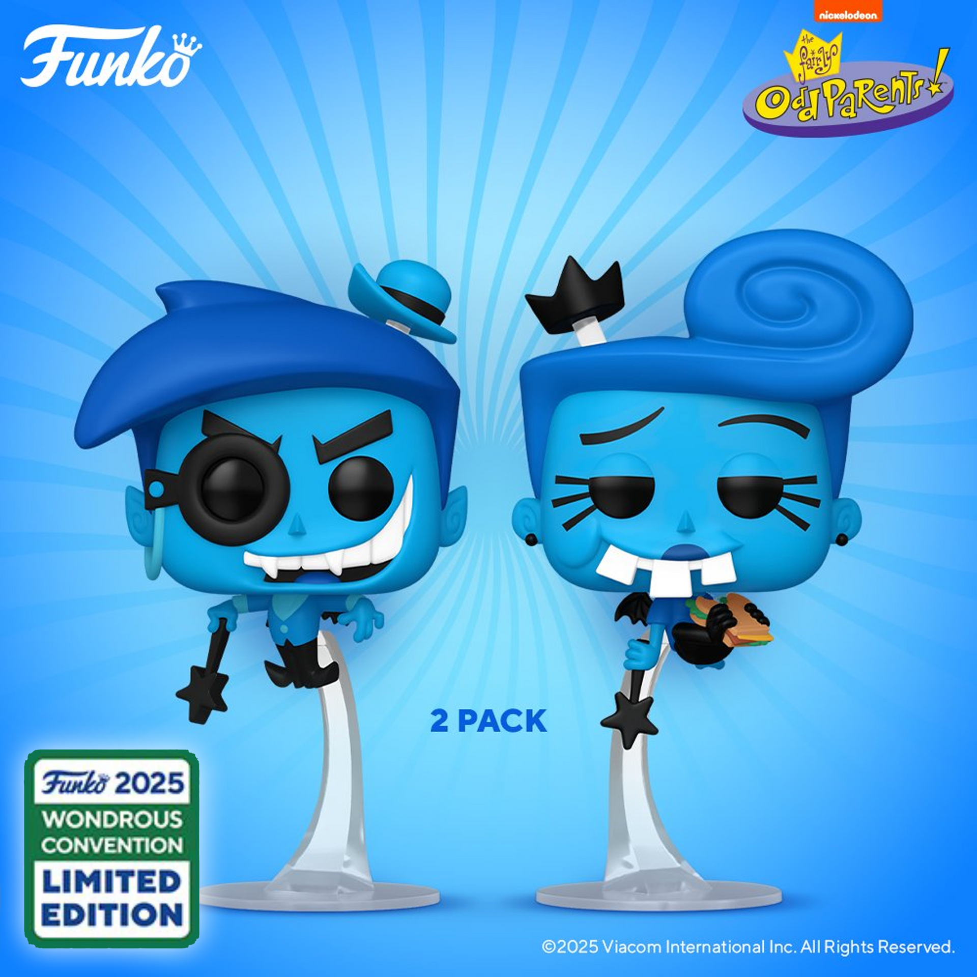 Funko Pop! Animation: Fairly Odd Parents - Anti-Cosmo & Anti-Wanda
