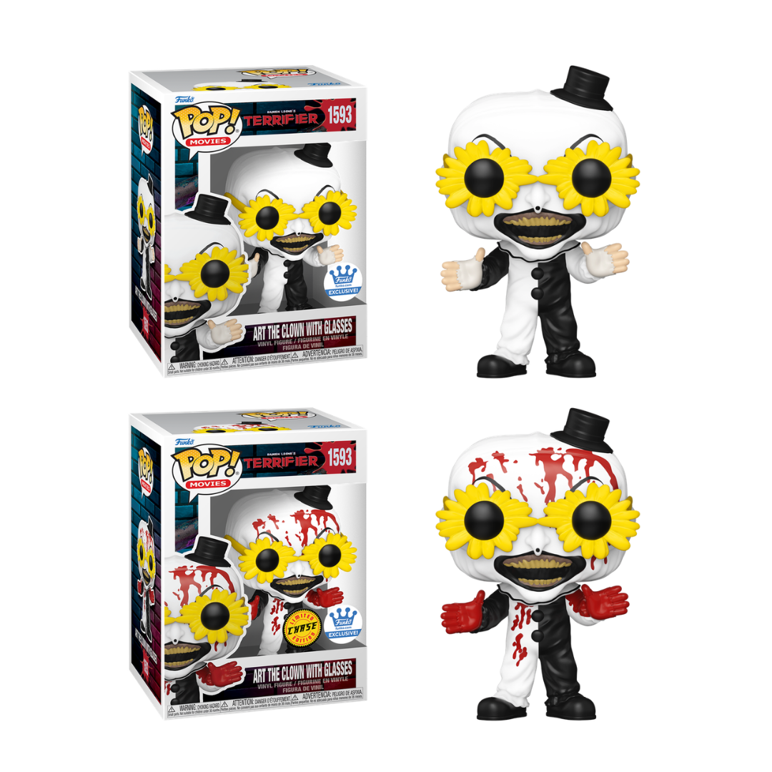 Funko Pop! Movies: Terrifier - Art The Clown with Glasses #1593 [Funko Shop Exclusive]