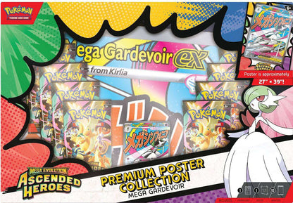 Pokemon TCG: Mega Evolutions - Ascended Heroes Premium Poster Collection (Mega Lucario / Mega Gardevior) *PRE-ORDER*