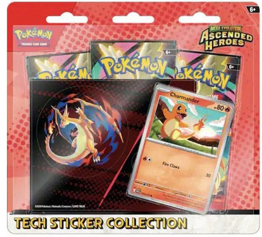 Pokemon TCG: Mega Evolutions - Ascended Heroes Tech Sticker Collection (Charmander / Gastly)
