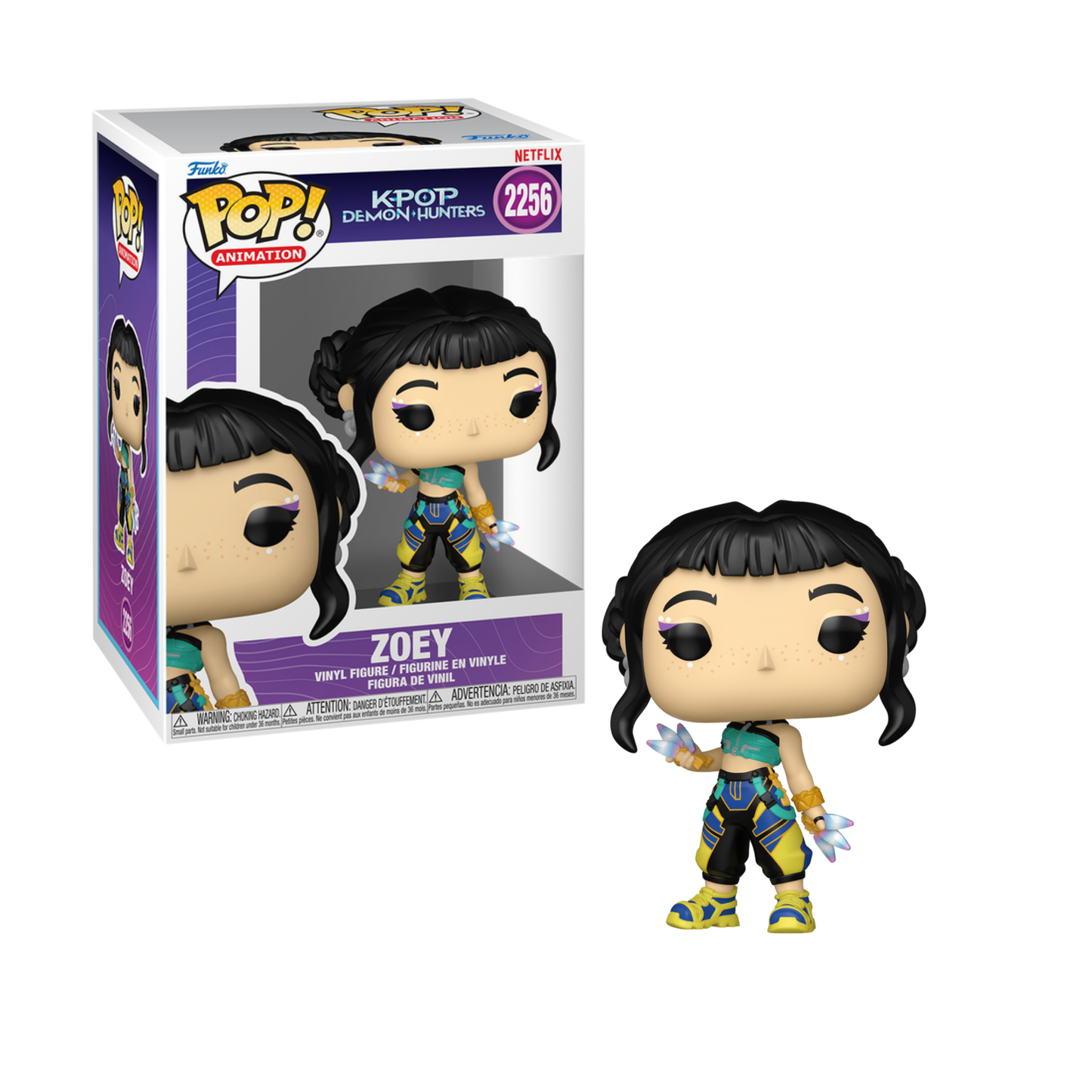 Funko Pop! Animation: K-Pop Demon Hunters [SIGNED] - Zoey #2256 / Zoey (Golden Performance) #2429