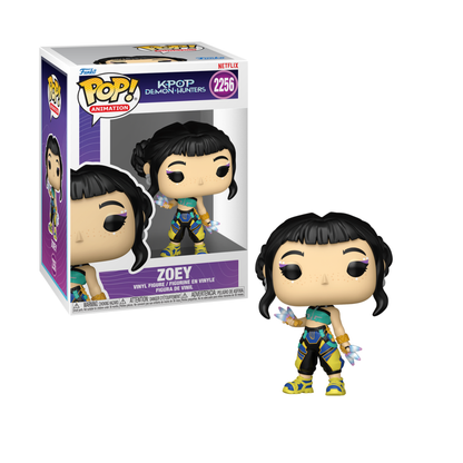 Funko Pop! Animation: K-Pop Demon Hunters [SIGNED] - Zoey #2256 / Zoey (Golden Performance) #2429
