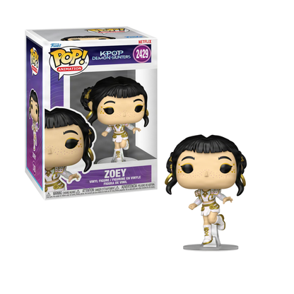 Funko Pop! Animation: K-Pop Demon Hunters [SIGNED] - Zoey #2256 / Zoey (Golden Performance) #2429
