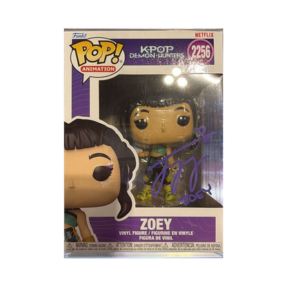 Funko Pop! Animation: K-Pop Demon Hunters [SIGNED] - Zoey #2256 / Zoey (Golden Performance) #2429