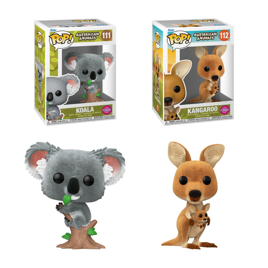 Funko Pop! Funko: Australian Animals (Flocked) - Kangaroo / Koala