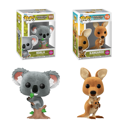Funko Pop! Funko: Australian Animals (Flocked) - Kangaroo / Koala