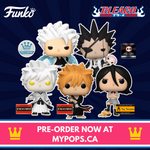 Funko Pop! Anime: Bleach - Toshiro Hitsugaya / Kenpachi with Yachiru / Rukia with Kon / Ichigo / White Ichigo [EXCLUSIVE]