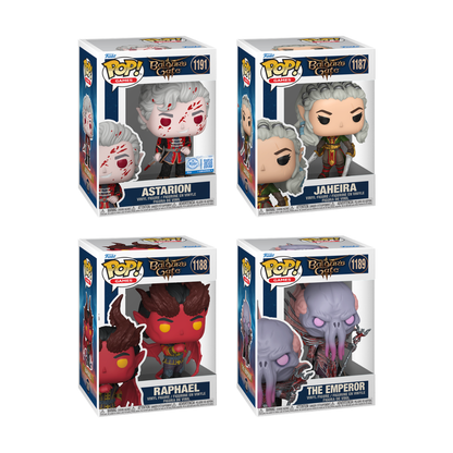 Funko Pop! Games: Baldur's Gate III - Astarion (Bloody) / Jaheira / Raphael / The Emperor *PREORDER*