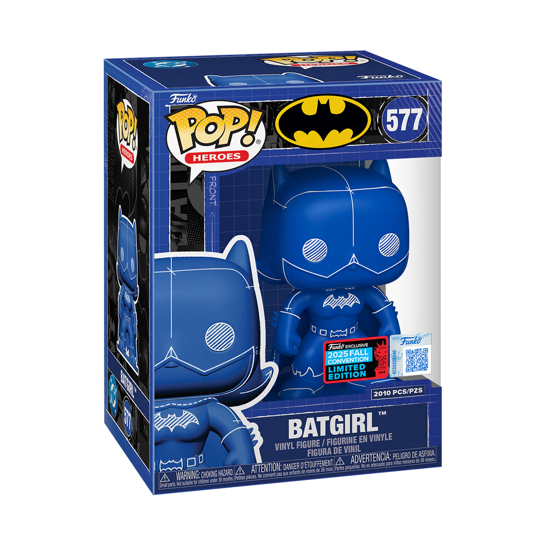 Funko Pop! Heroes: Batman - Batgirl (Blueprint) #577 [Shared Convention Sticker 2025 NYCC - Limited Edition 2,010pcs]