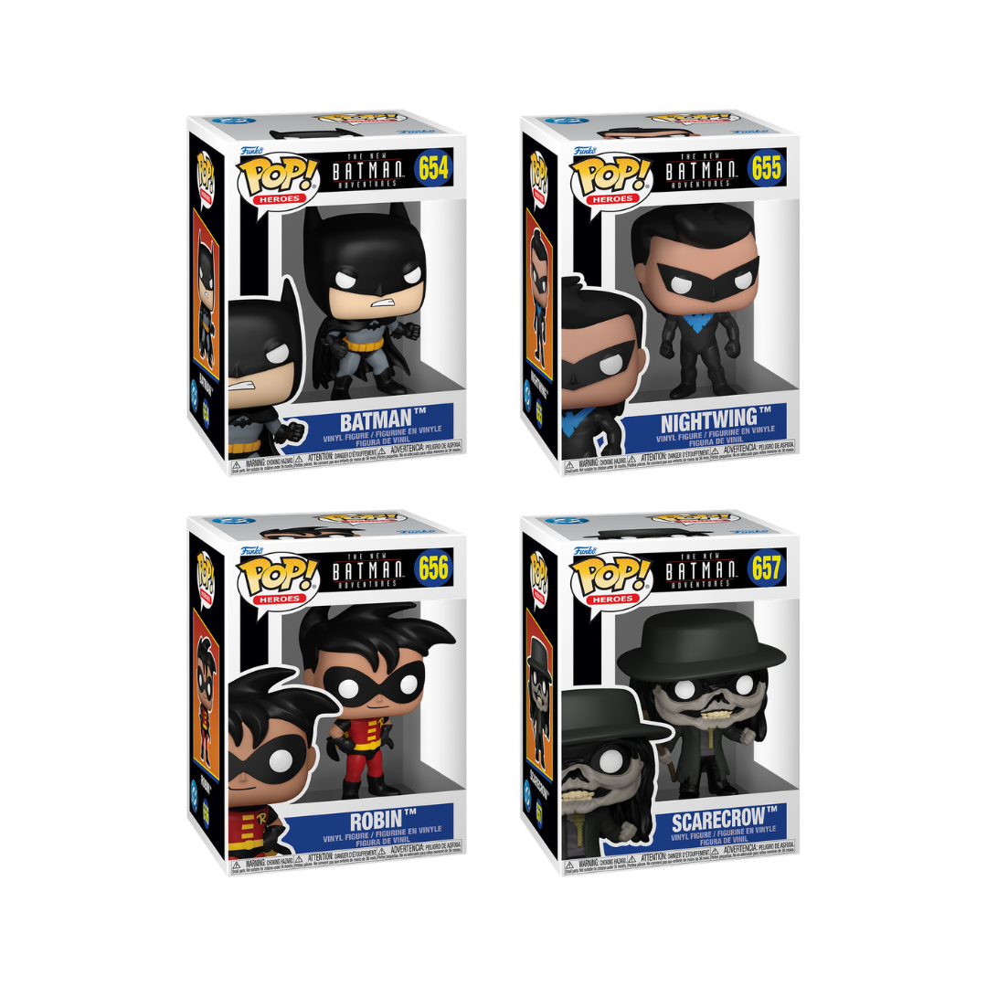 Funko Pop! DC: The New Batman Adventures - Batman / Nightwing / Robin / Scarecrow *PREORDER*