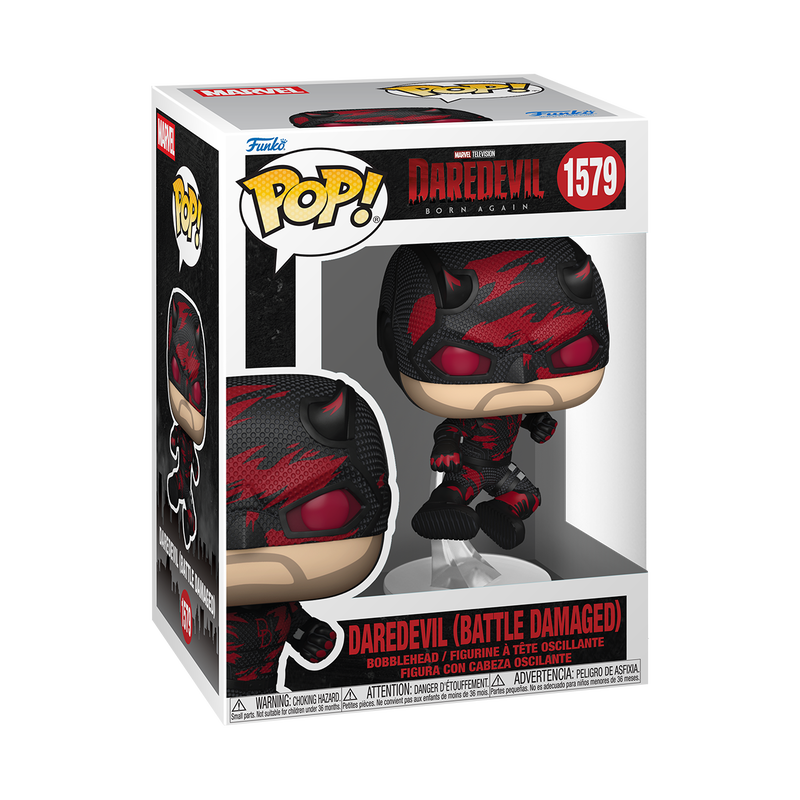 Funko Pop! Marvel: Daredevil (Born Again) - Black Suit / Battle Damaged
