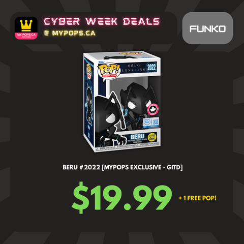 *CYBER WEEK* Funko Pop! Anime: Solo Leveling - Beru #2022 [MyPops Canada Exclusive - Glow-In-The-Dark (GITD)]
