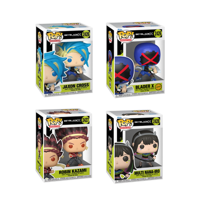 Funko Pop! Anime: Beyblade X - Jaxon Cross / Blader X / Robin Kazami / Multi Nana-Iro *PREORDER*