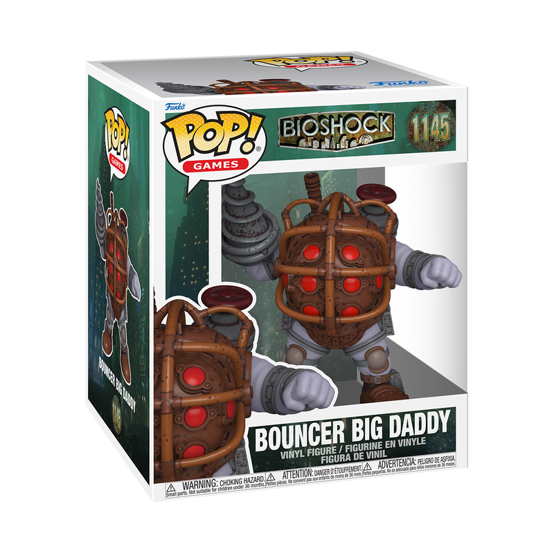 Funko Pop! Games: Bioshock - Little Sister with Syringe / Sander Cohen / Super 6" Bouncer Big Daddy