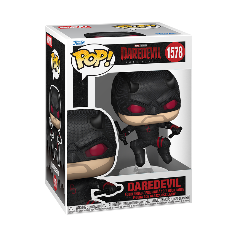 Funko Pop! Marvel: Daredevil (Born Again) - Black Suit / Battle Damaged