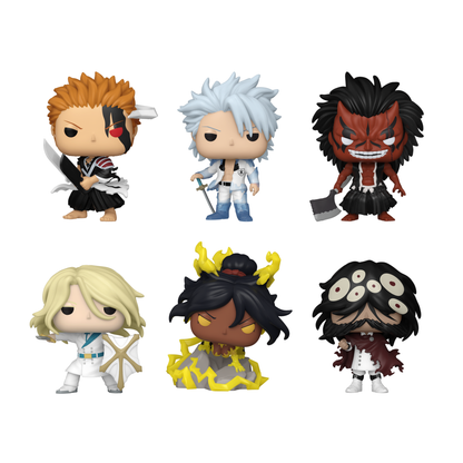 Funko Pop! Anime: Bleach (Thousand-Year Blood War) - Demi-Hollowfied Ichigo / Absolute Bankai Hitsugaya / Kenpachi (Bankai) / Jugram Haschwalth / Premium! Yoruichi / Yhwach *PREORDER*