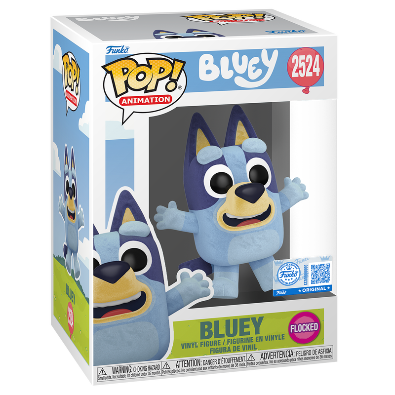 Funko Pop! Animation: Bluey - Bluey Jumping (Flocked) #2524 [Funko Special Edition] *PREORDER*