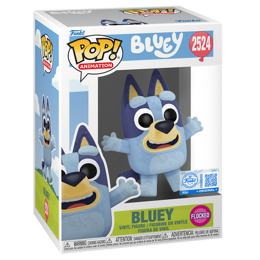 Funko Pop! Animation: Bluey - Bluey Jumping (Flocked) #2524 [Funko Special Edition] *PREORDER*