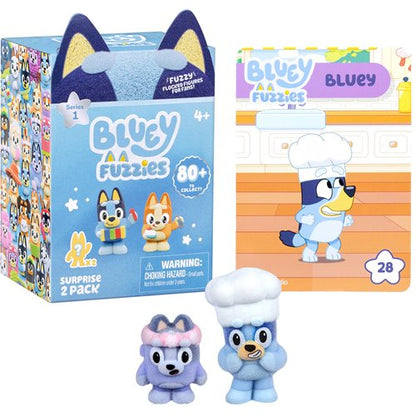 Bluey Fuzzies - Series 14 Surprise Mini-Figure 2-Pack Blind Box