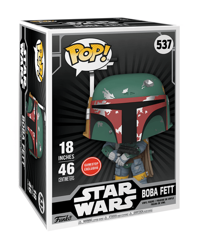 Funko Pop Mega! Star Wars - Boba Fett 18 Inch #537 [GAMESTOP EXCLUSIVE]