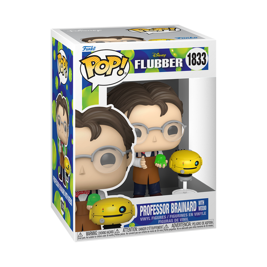 Funko Pop! Movies: Flubber - Professor Brainard with Weebo / Flubber with Glasses *PREORDER*
