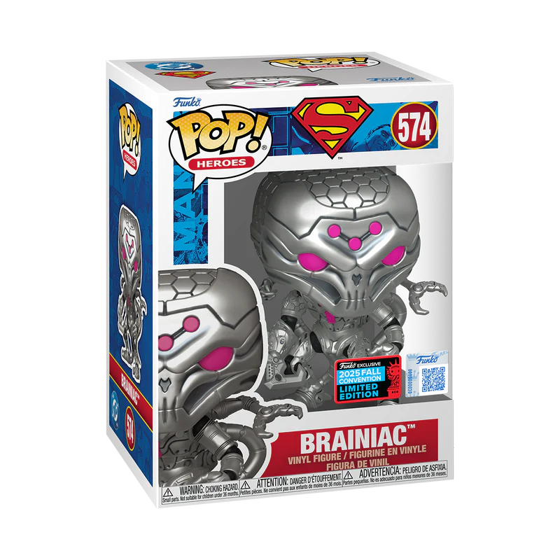 Funko Pop! Heroes: Superman - Brainiac #574 [Shared Convention Sticker 2025 NYCC]