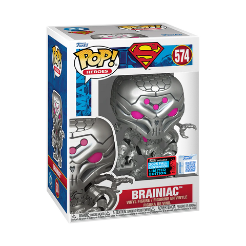 Funko Pop! Heroes: Superman - Brainiac #574 [Shared Convention Sticker 2025 NYCC] *PREORDER*