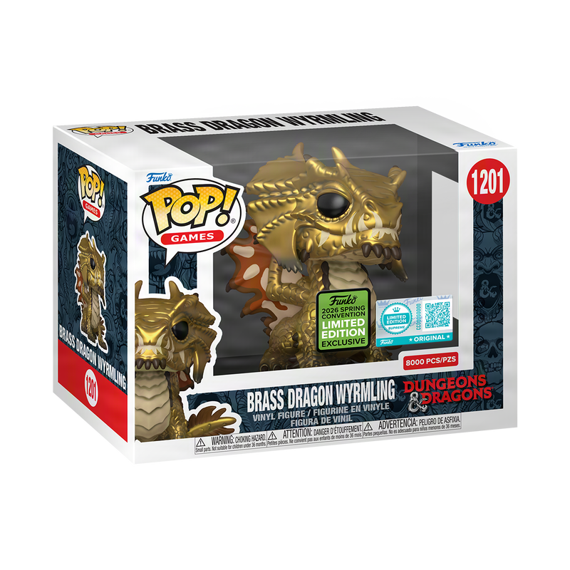 Funko Pop! Games: Dungeons & Dragons - Brass Dragon Wyrmling #1201 [2026 SHARED Spring Convention Exclusive - Limited Edition 8,000pcs] *PREORDER*