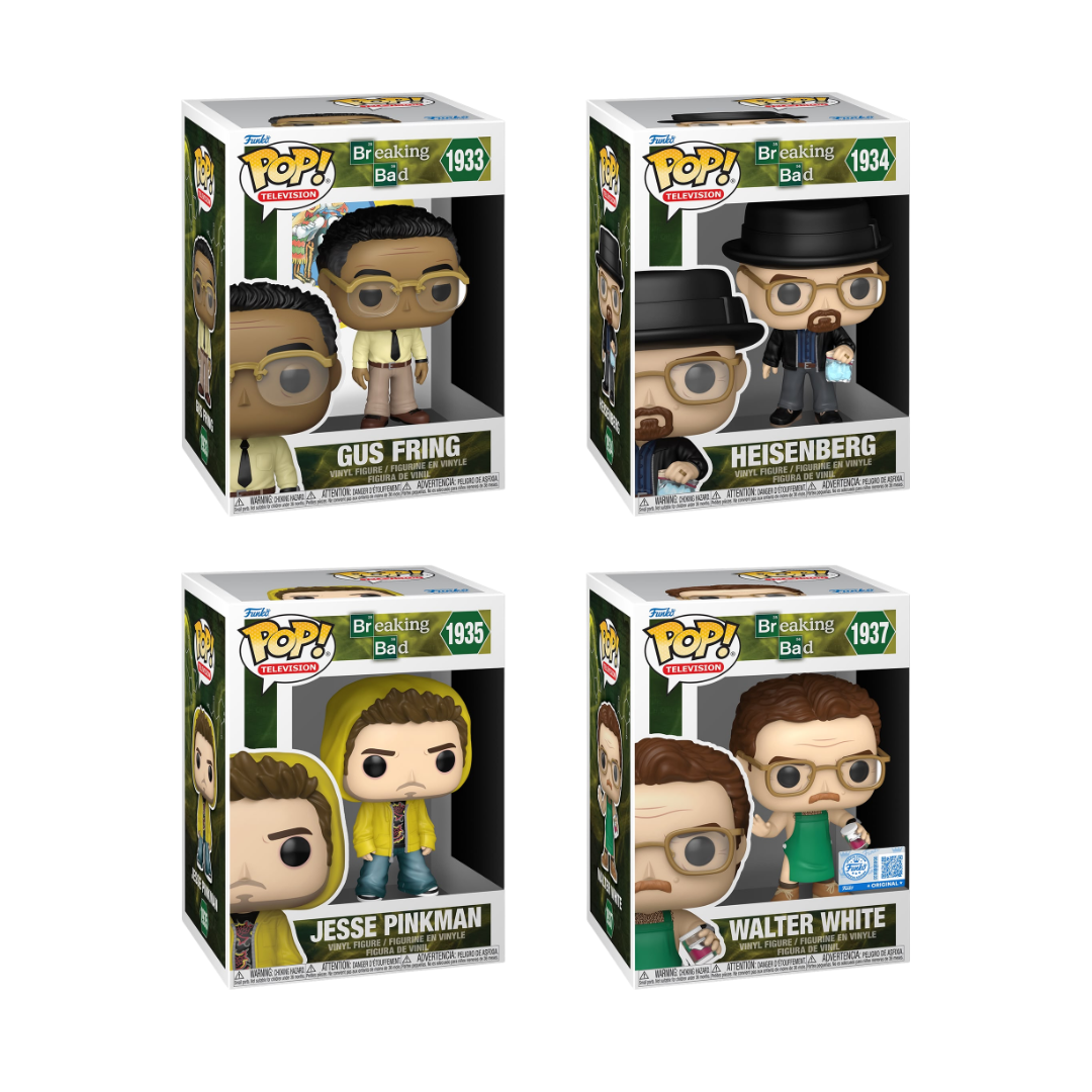 Funko Pop! Television: Breaking Bad - Gus Fring / Heisenberg / Jesse Pinkman / Walter White [Exclusive] *PREORDER*