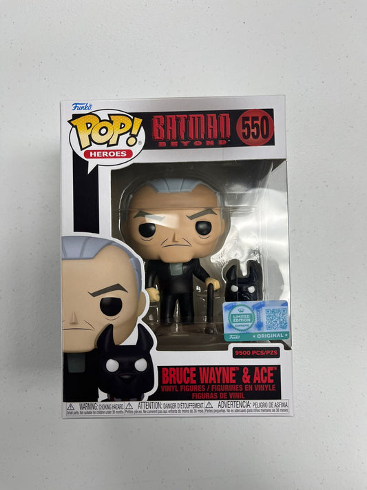 Funko Pop! DC Heroes: Batman Beyond - Bruce Wayne & Ace #550 [Funko Limited Edition - 9,500pcs]