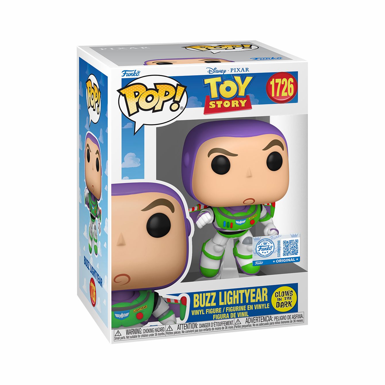 Funko Pop! Disney: Toy Story - Buzz Lightyear #1726 [Funko Special Edition - Glow-In-The-Dark (GITD)] *PREORDER*