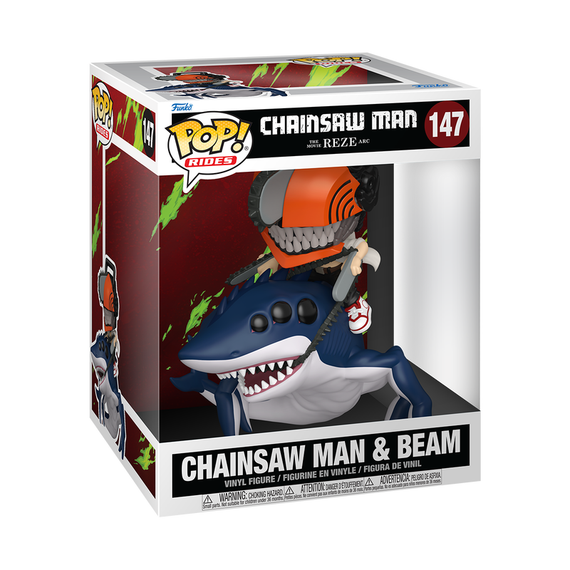 Funko Pop! Anime: Chainsaw Man The Movie - Ride Deluxe! Chainsaw Man & Beam / Bomb / Angel Devil / Reze *PREORDER*