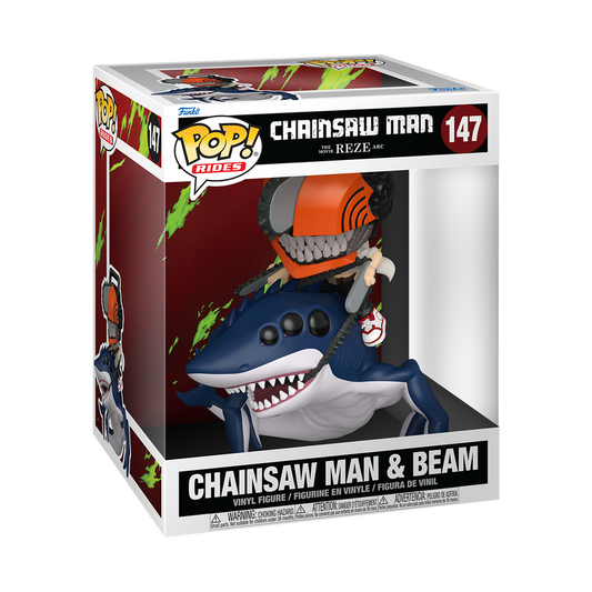 Funko Pop! Anime: Chainsaw Man The Movie - Ride Deluxe! Chainsaw Man & Beam / Bomb / Angel Devil / Reze *PREORDER*