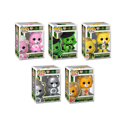 Funko Pop! Care Bears x Wicked - Grumpy Bear (Tin Man) / Tenderheart (Cowardly Lion) / Funshine (Scarecrow) / Love-A-Lot (Glinda) / Good Luck (Elphaba) *PREORDER*