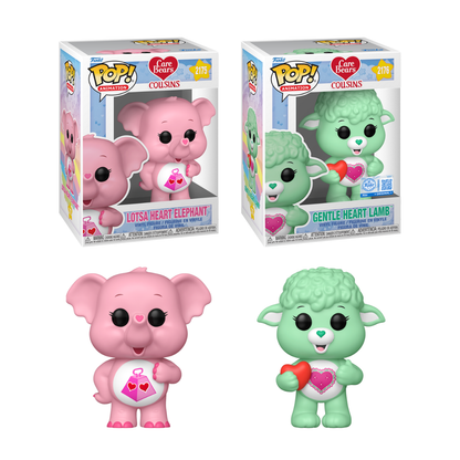 Funko Pop! Care Bears: Cousins - Lotsa Heart Elephant / Gentle Heart Lamb *PREORDER*