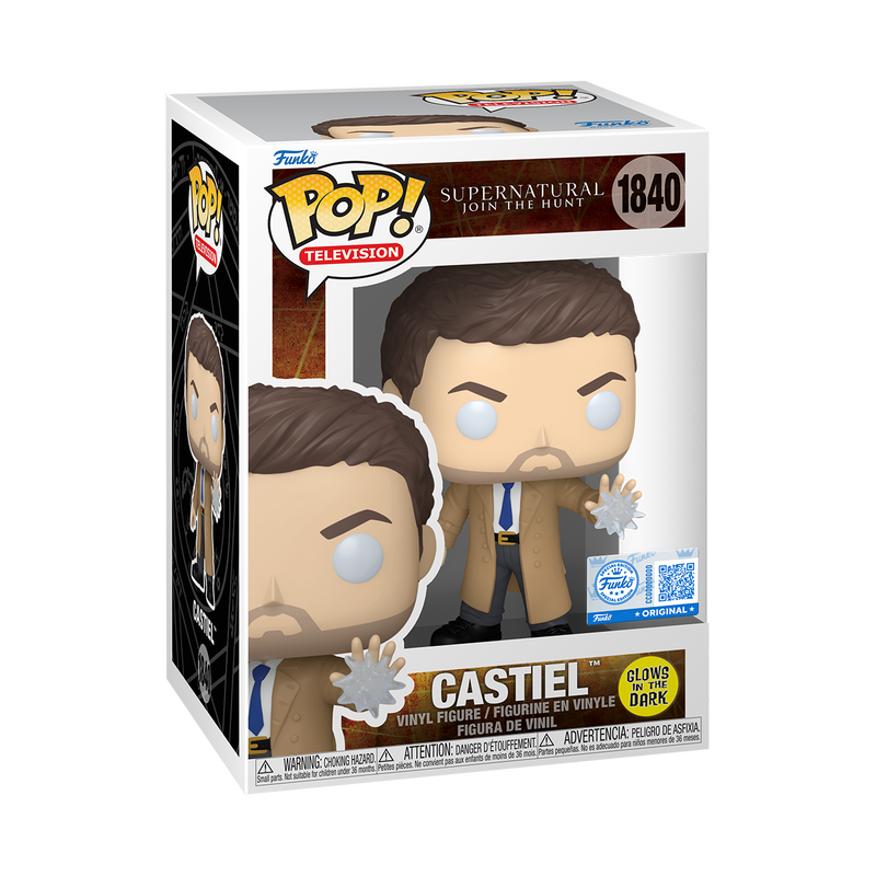 Funko Pop! Television: Supernatural - Castiel #1840 [Funko Special Edition - Glow-In-The-Dark (GITD)]
