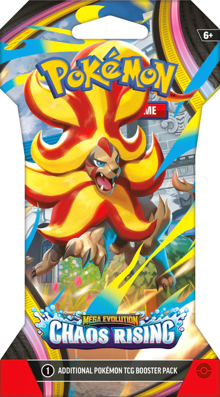 Pokemon TCG: Mega Evolution - Chaos Rising Single Sleeved Booster Pack *PREORDER*