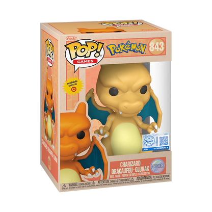 Funko Pop! Games: Pokemon - Charizard (Soft Color) #843 [Target Exclusive - Funko Special Edition]